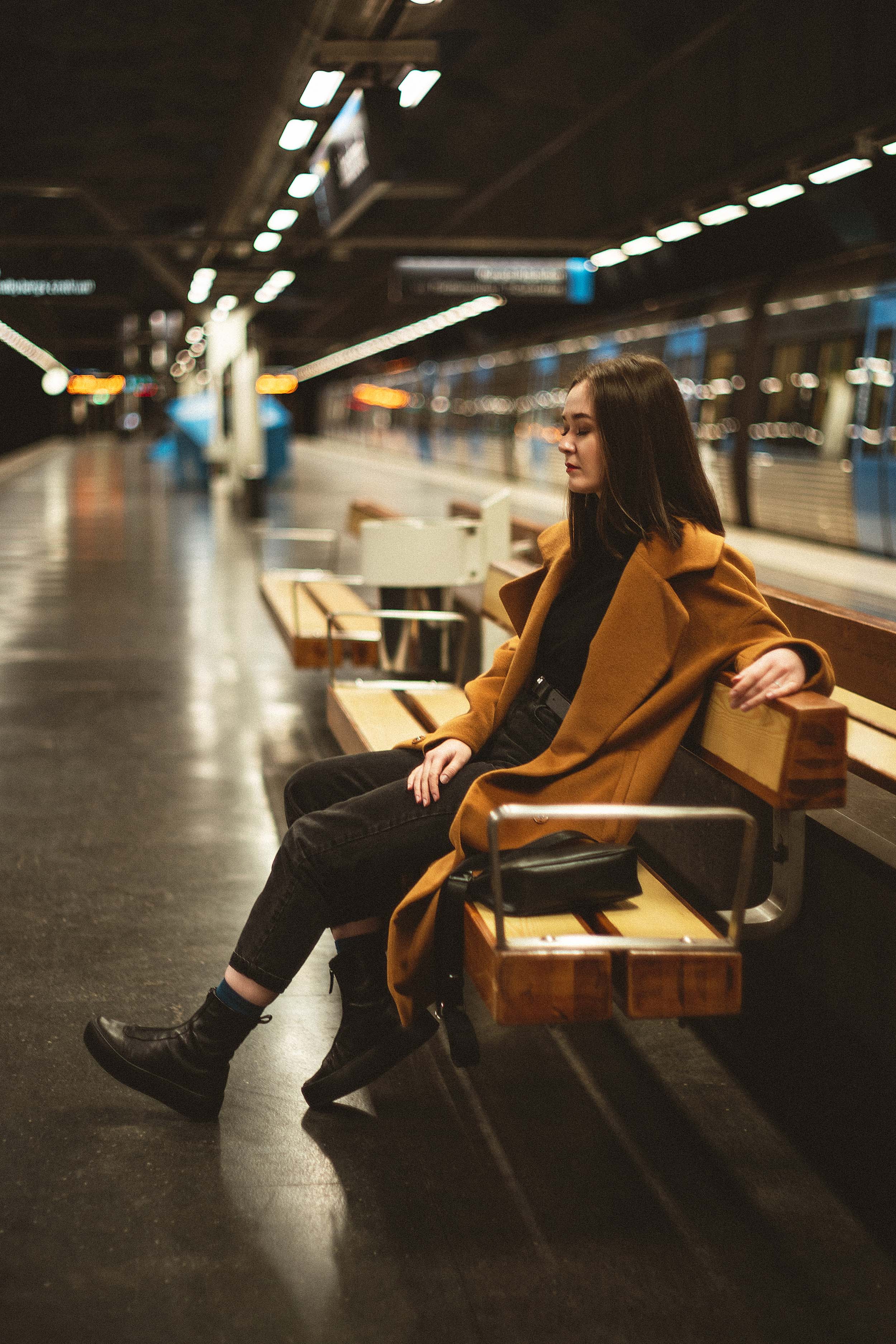 Artistic Portraits in Stockholm’s Subway: A Theater Coach at Solna Strand and Västra Skogen — photograph 16 of 17